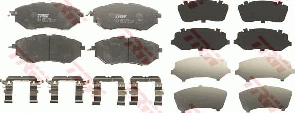 TRW GDB3372 - Fékbetétkészlet, tárcsafék parts5.com