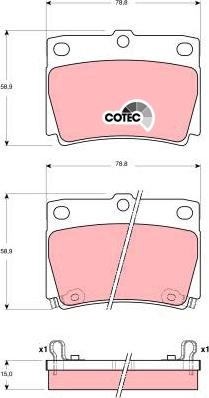 TRW GDB3239 - Komplet pločica, disk-kočnica parts5.com