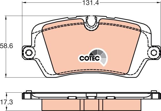 TRW GDB2029 - Fékbetétkészlet, tárcsafék parts5.com