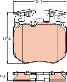 TRW GDB2147 - Piduriklotsi komplekt,ketaspidur parts5.com