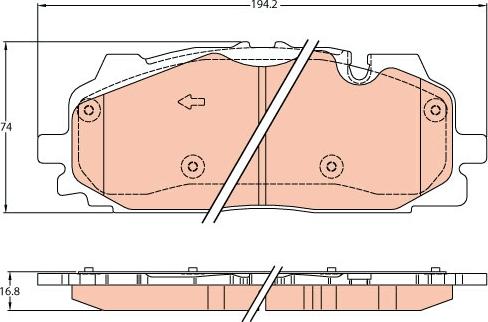 VW 8W0 698 151BJ - Set placute frana,frana disc parts5.com