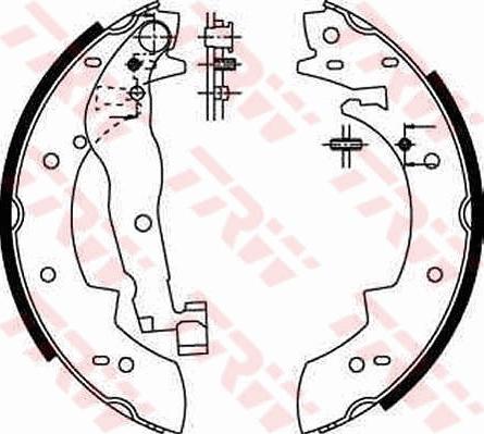 TRW GS6251 - Zestaw szczęk hamulcowych parts5.com