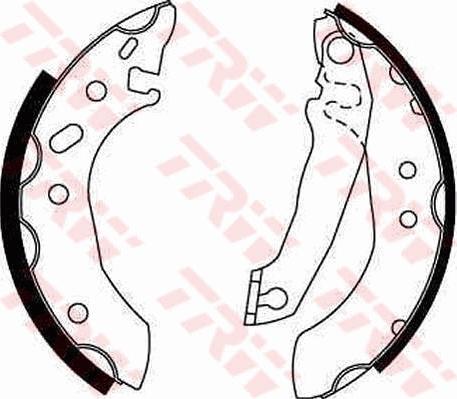 TRW GS6253 - Brake Shoe Set parts5.com