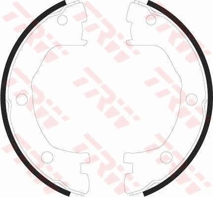 TRW GS8440 - Set saboti frana, frana de mana parts5.com