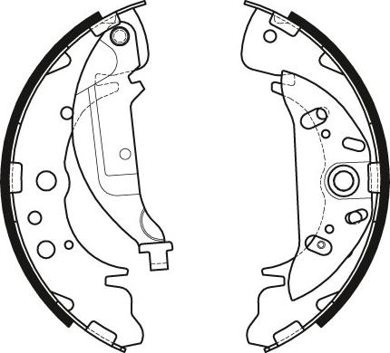 TRW GS8441 - Brake Shoe Set parts5.com