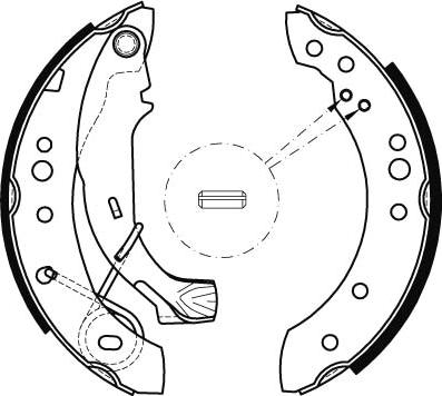 TRW GS8467 - Sada brzdových čeľustí parts5.com