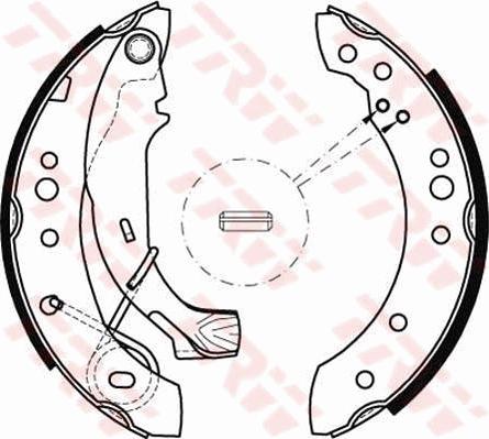 TRW GS8467 - Sada brzdových čeľustí parts5.com