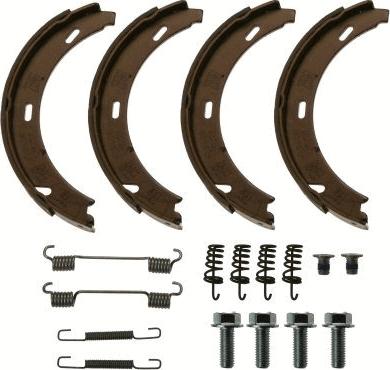 TRW GS8481 - Brake Shoe Set, parking brake parts5.com