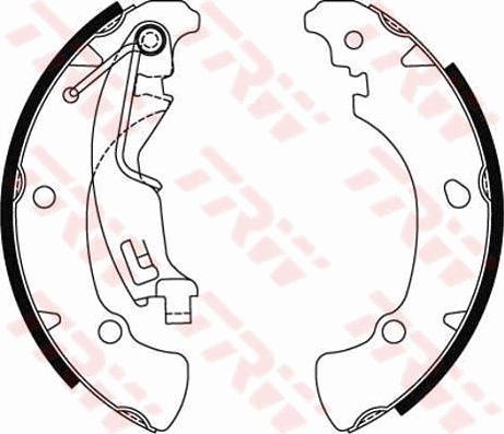 TRW GS8488 - Set saboti frana parts5.com