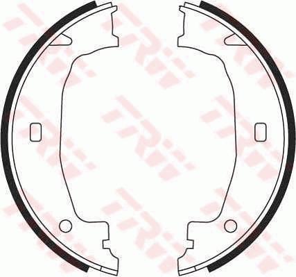 TRW GS8432 - Brake Shoe Set, parking brake parts5.com