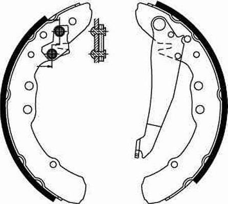 TRW GS8544 - Sada brzdových čeľustí parts5.com