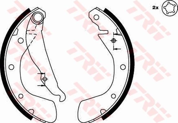 TRW GS8542 - Set saboti frana parts5.com