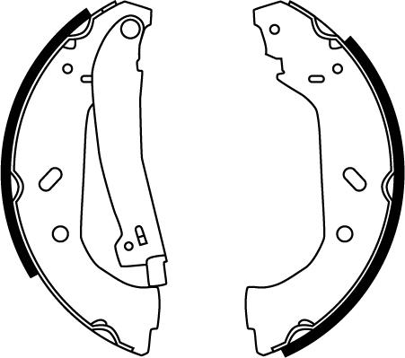 TRW GS8563 - Sada brzdových čelistí parts5.com