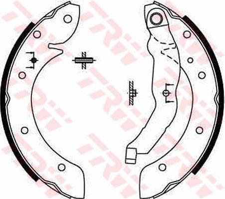 TRW GS8567 - Σετ σιαγόνων φρένων parts5.com