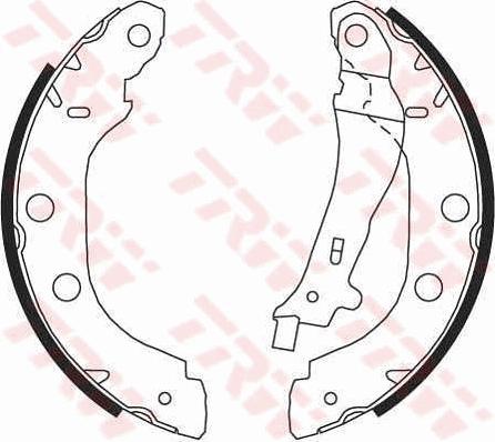 TRW GS8655 - Fren pabuç takımı parts5.com