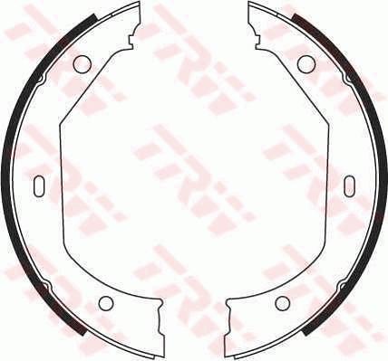 TRW GS8656 - Komplet kočionih papuča, ručna kočnica parts5.com