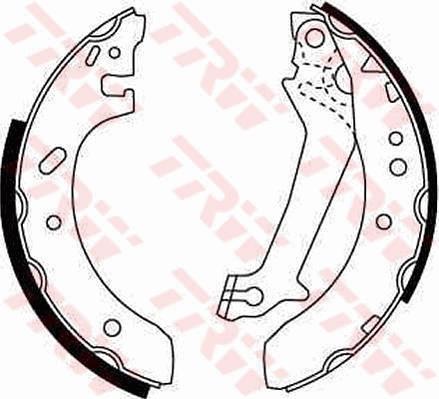 TRW GS8607 - Piduriklotside komplekt parts5.com