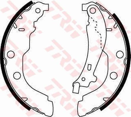 TRW GS8617 - Set saboti frana parts5.com