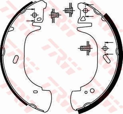 TRW GS8630 - Garnitura zavorne celjusti parts5.com