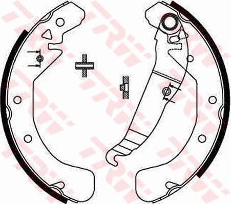 TRW GS8637 - Set saboti frana parts5.com