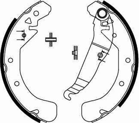 TRW GS8637 - Комплект спирачна челюст parts5.com