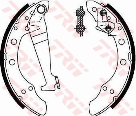 TRW GS8092 - Комплект спирачна челюст parts5.com