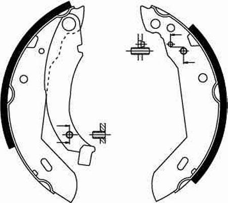 TRW GS8158 - Garnitura zavorne celjusti parts5.com