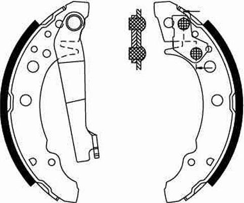 TRW GS8166 - Sada brzdových čelistí parts5.com