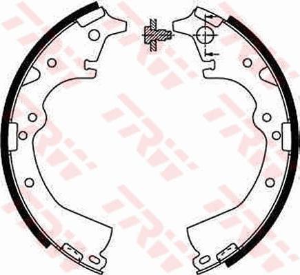 TRW GS8184 - Sada brzdových čeľustí parts5.com