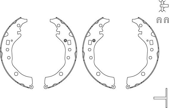 TRW GS8867 - Bremsbackensatz parts5.com