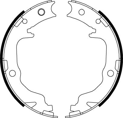 TRW GS8804 - Sada brzd. čeľustí parkov. brzdy parts5.com