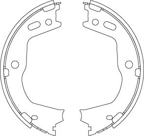 TRW GS8803 - Brake Shoe Set, parking brake parts5.com