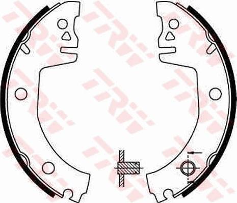 TRW GS8300 - Fékpofakészlet parts5.com