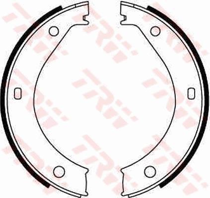 TRW GS8217 - Jeu de mâchoires de frein, frein de stationnement parts5.com