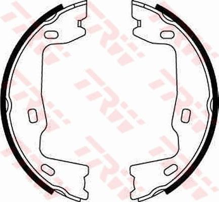 TRW GS8223 - Brake Shoe Set, parking brake parts5.com