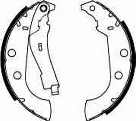 TRW GS8272 - Zestaw szczęk hamulcowych parts5.com