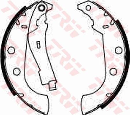 TRW GS8272 - Zestaw szczęk hamulcowych parts5.com