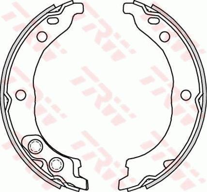 TRW GS8715 - Set saboti frana, frana de mana parts5.com