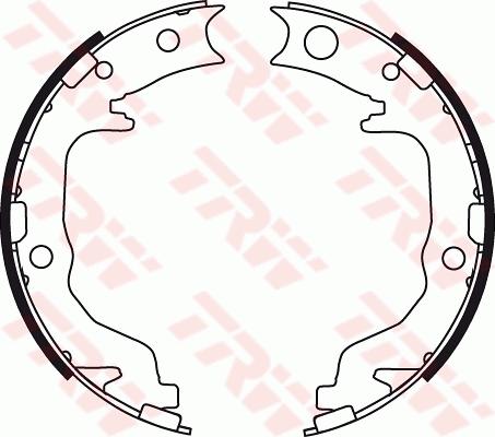 TRW GS8783 - Set saboti frana, frana de mana parts5.com