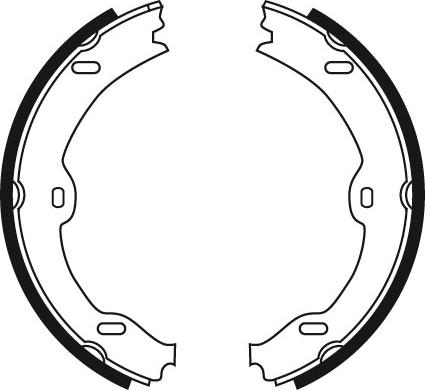 TRW GS8721 - Σετ σιαγόνων φρένων, χειρόφρενο parts5.com