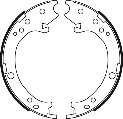 TRW GS8779 - Brake Shoe Set, parking brake parts5.com