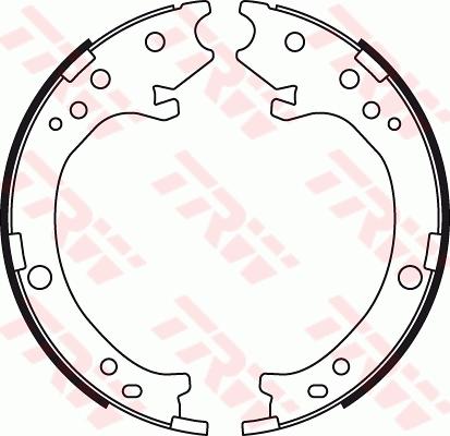 TRW GS8779 - Set saboti frana, frana de mana parts5.com