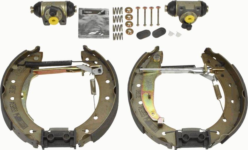 TRW GSK1050 - Komplet kočionih papuča parts5.com