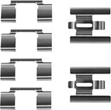 TRW PFK343 - Set accesorii, placute frana parts5.com