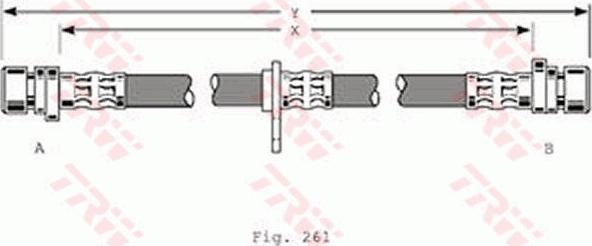 TRW PHA367 - Tubo flexible de frenos parts5.com