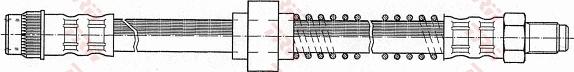 TRW PHB400 - Zavorna cev parts5.com