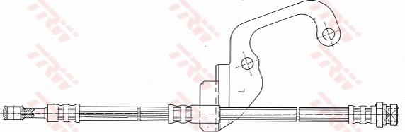 TRW PHD628 - Brake Hose parts5.com