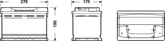 Tudor TB741 - Batería de arranque parts5.com