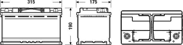 Tudor TL800 - Стартерная аккумуляторная батарея, АКБ parts5.com