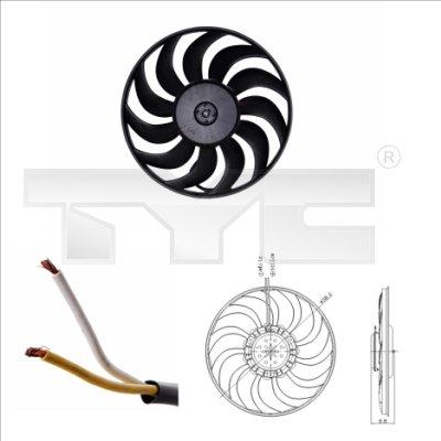 TYC 802-0051 - Ventilátor, motorhűtés parts5.com